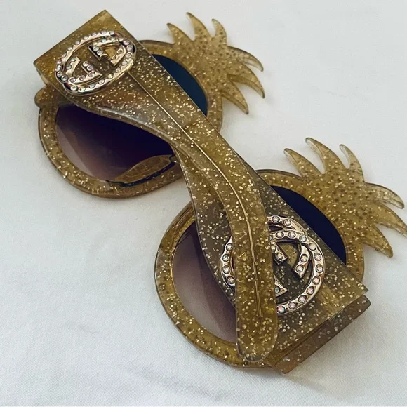 Gucci 53MM Embellished Pineapple Round Sunglasses